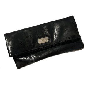Shiny Black Clutch Purse, Nine West